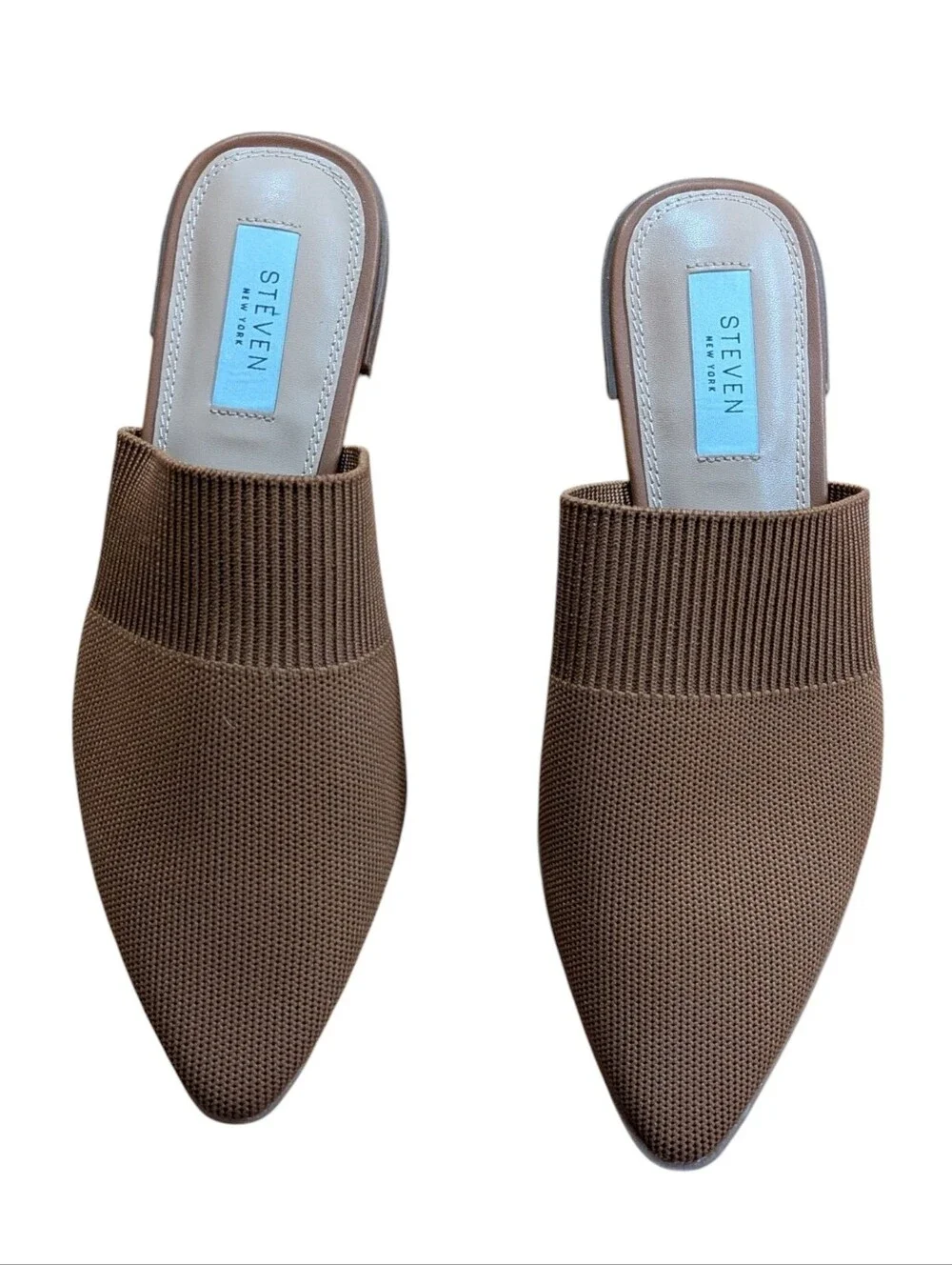 Steven New York Valdez Knit Mule Brown Size 7.5 - Picture 2 of 10